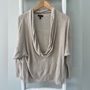 Escada sport lightweight deep cowl neck neutral summer sweater medium